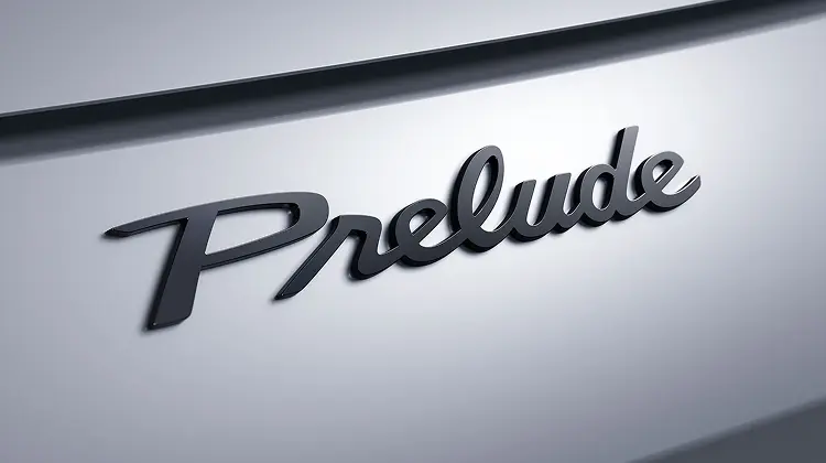 外装にあしらわれたPRELUDEのロゴイメージ